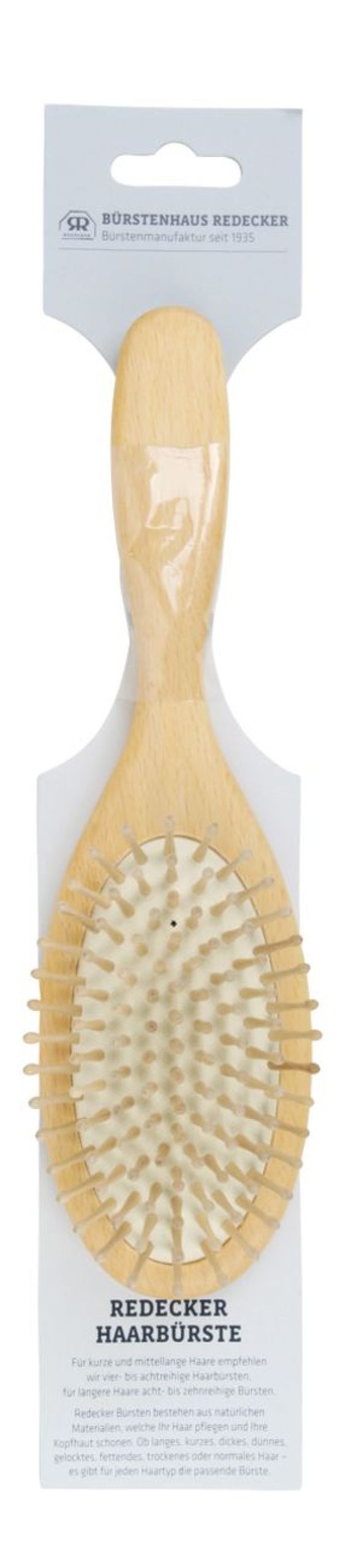 Soin Du Corps Redecker | Brosse A Cheveux En Bois